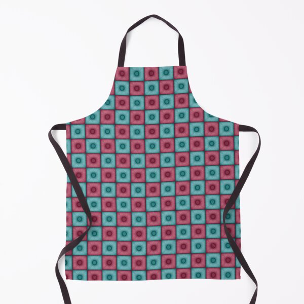 Item preview, Chess pattern from "Pouf" tiles the color of red and turquoise color designed and sold by Cherevan.