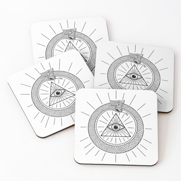 Item preview, Ouroboros, all-seeing eye (Black) designed and sold by NateArtDesign.
