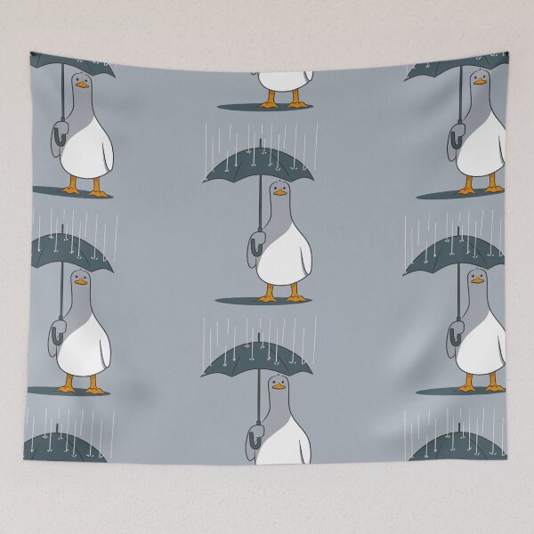Item preview, Duck with umbrella in Pouring Rain designed and sold by 989-.