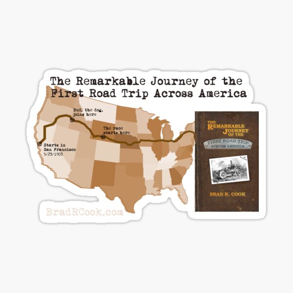 The Remarkable Journey Book Cover and Map Sticker