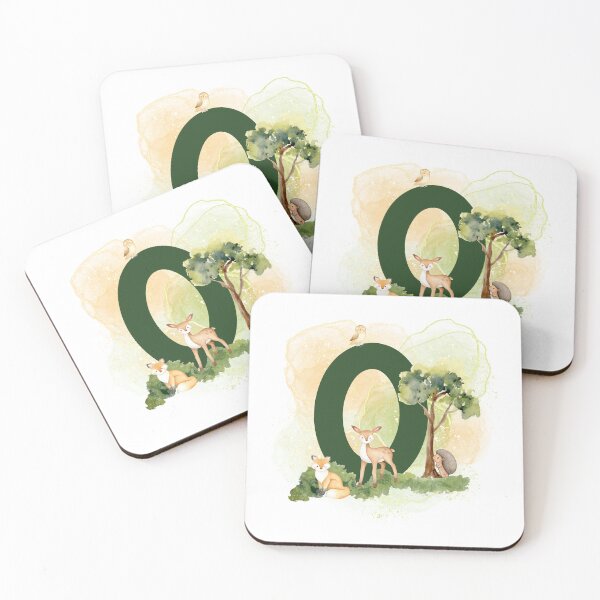 Item preview, Woodland animal series Letter O designed and sold by Tiffany Glassco.