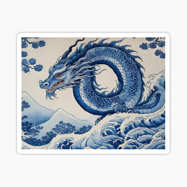 Item preview, Majestic Blue Dragon  designed and sold by iconicware.