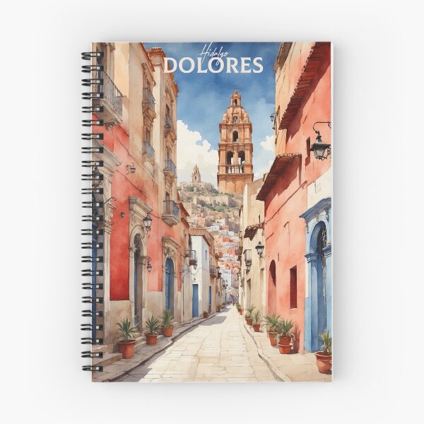 Artikelvorschau, Dolores Hidalgo Mexiko Magic Town Vintage Reisetourismus Aquarell Poster entworfen und verkauft von TravelersGems.