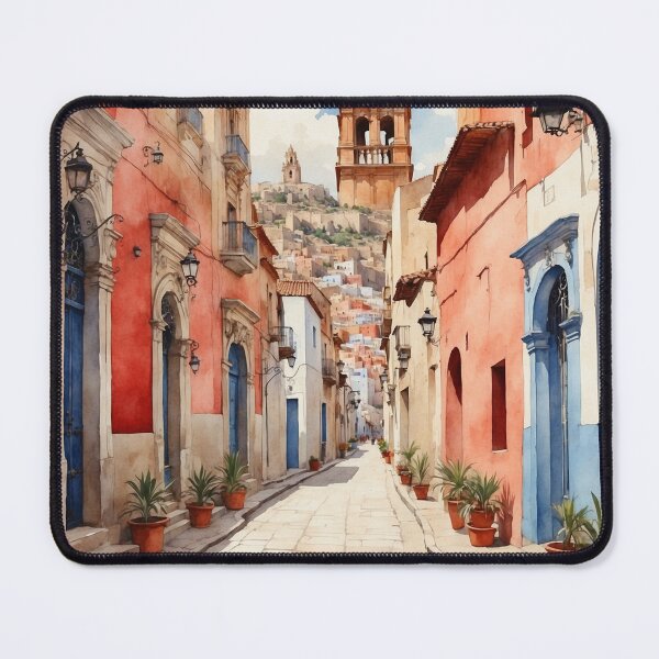 Item preview, Dolores Hidalgo Mexico Magic Town Vintage Travel Tourism Watercolor Poster  designed and sold by TravelersGems.