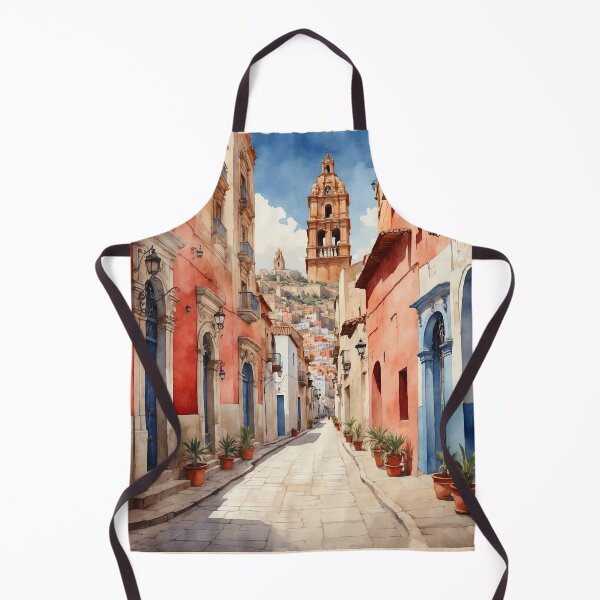 Item preview, Dolores Hidalgo Mexico Magic Town Vintage Travel Tourism Watercolor Poster  designed and sold by TravelersGems.
