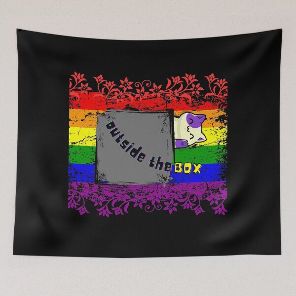 Item preview, Asexual Cat: Outside The Box designed and sold by Kusza.