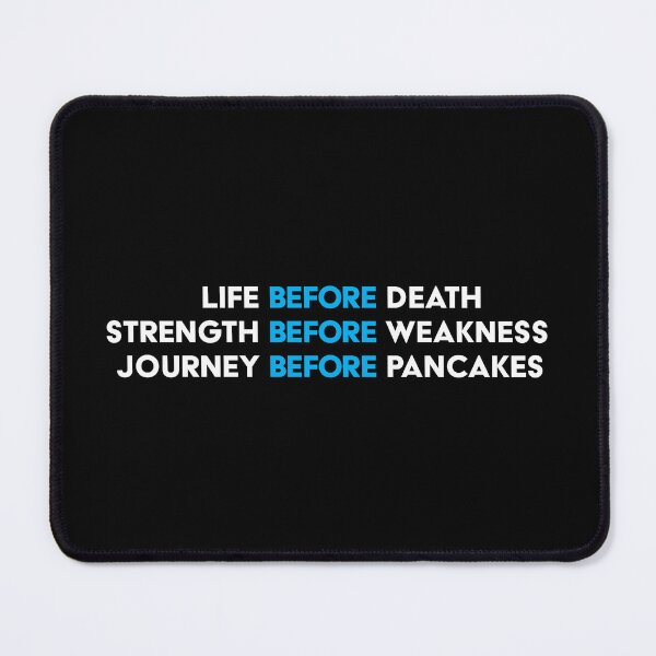 Item preview, Journey Before Pancakes - Immortal Words - White & Blue designed and sold by ONI-Creative.