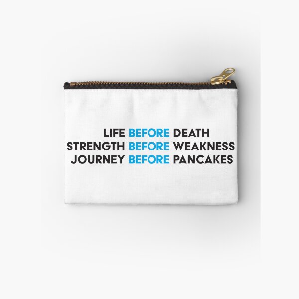 Item preview, Journey Before Pancakes - Immortal Words - Black & Blue designed and sold by ONI-Creative.