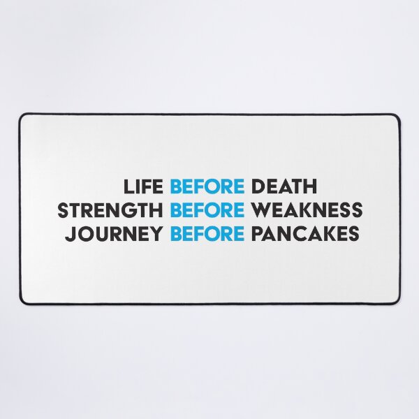 Item preview, Journey Before Pancakes - Immortal Words - Black & Blue designed and sold by ONI-Creative.