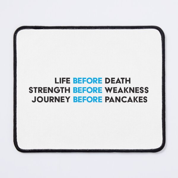 Item preview, Journey Before Pancakes - Immortal Words - Black & Blue designed and sold by ONI-Creative.