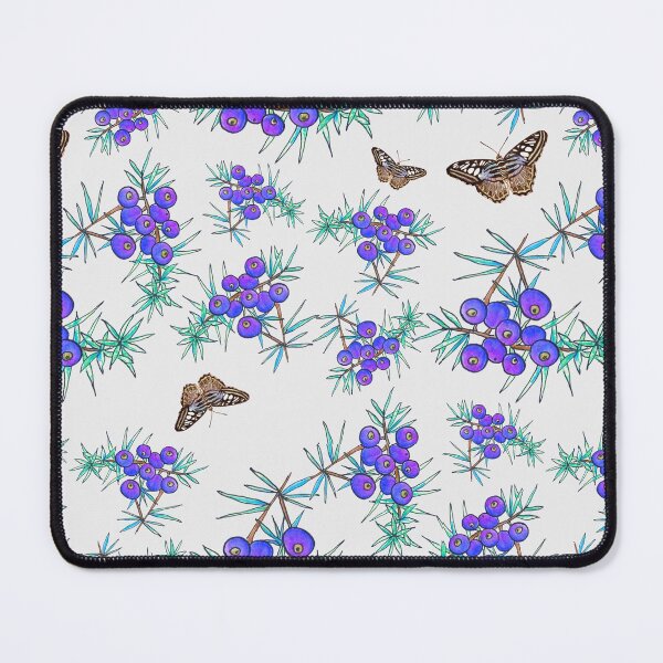 Item preview,  Juniper berry pattern with butterflies designed and sold by Marga Hogenhuis-Flokstra.