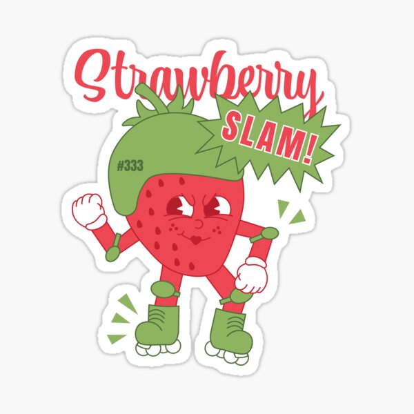 Item preview, Strawberry Slam - with Text designed and sold by Delanie D.