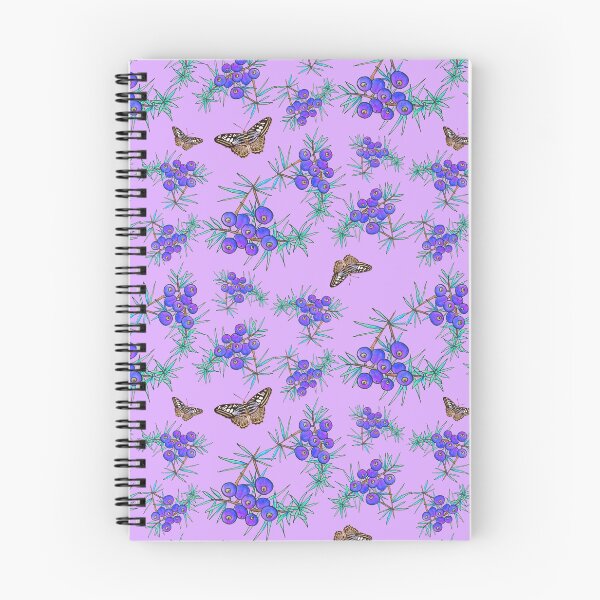 Item preview, Juniper berry pattern with butterflies designed and sold by Marga Hogenhuis-Flokstra.