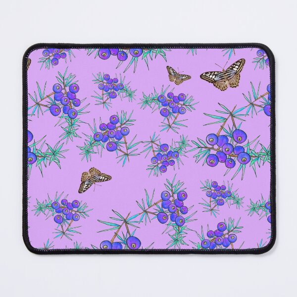 Item preview, Juniper berry pattern with butterflies designed and sold by Marga Hogenhuis-Flokstra.