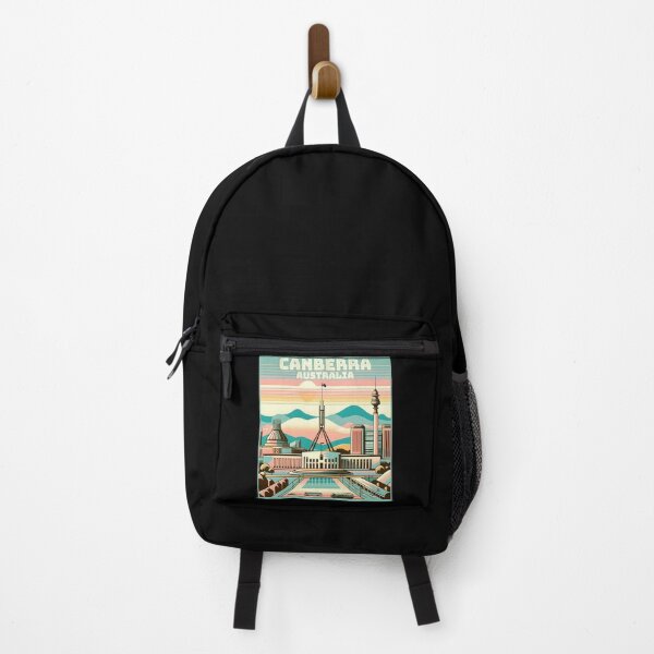 Item preview, Vintage retro Canberra Australia Landmark Skyline. designed and sold by Unitepeople.