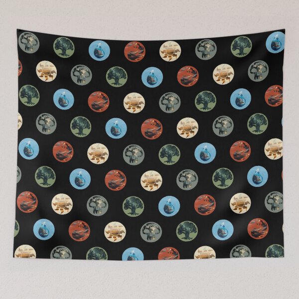 Item preview, Mana Landscapes Pattern designed and sold by MythicBiscuit.