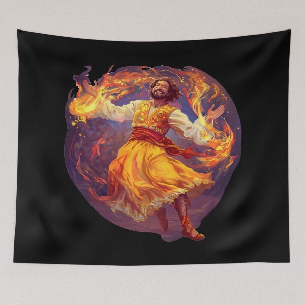 Item preview, Ukrainian Dance Happy Man Folk Dance Fire designed and sold by Leonardo Palumbo.