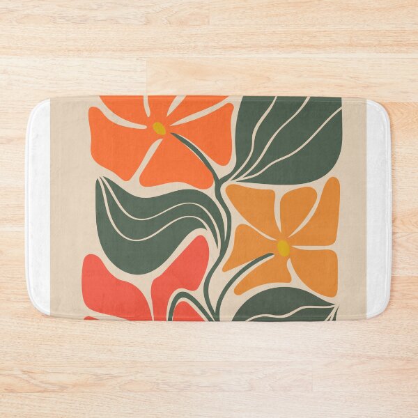 Item preview, Autumn Boho Abstract flowers Fall Colors Warm tones designed and sold by PalmitoDecor.