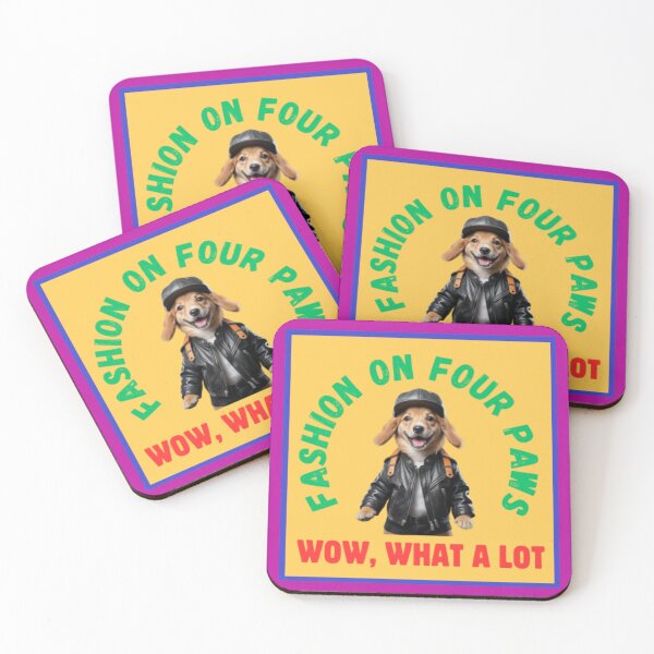 Item preview, Funny design FASHION ON FOUR PAWS designed and sold by WAKYSHOP.