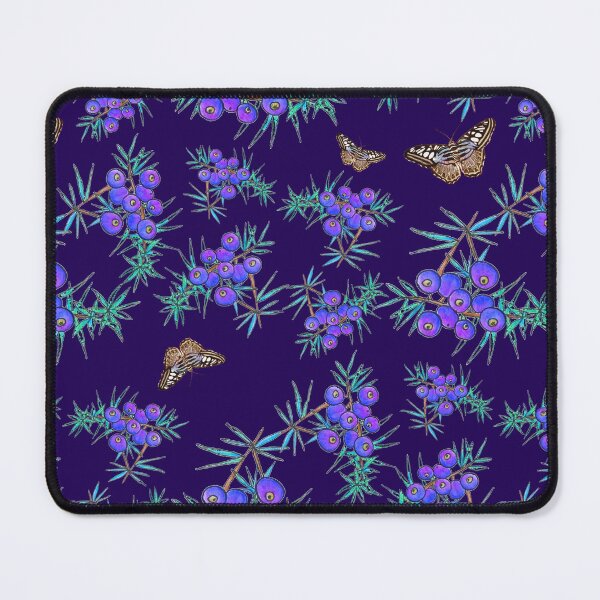 Item preview, Juniper berry pattern with butterflies designed and sold by Marga Hogenhuis-Flokstra.