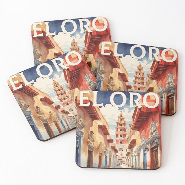 Item preview, El Oro Estado de Mexico Mexico Magic Town Vintage Travel Tourism Watercolor Poster  designed and sold by TravelersGems.