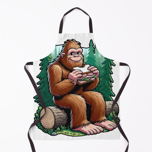 Item preview, Funny Bigfoot Eating A Sandwich Outdoors designed and sold by TKsTees.