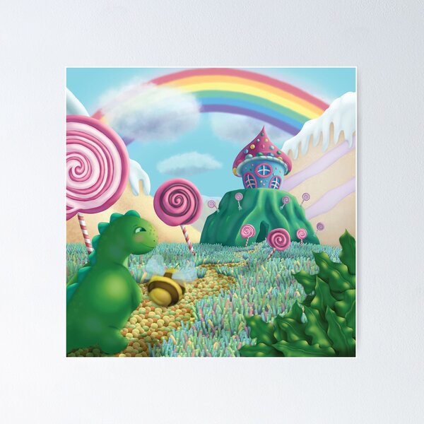 Item preview, Dinosaur In Candy Land designed and sold by EL-Lebedenko.