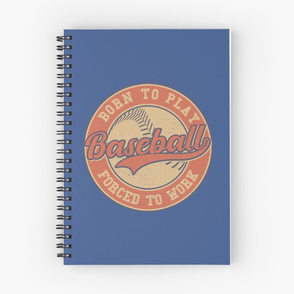 Item preview, Vintage Baseball - Born to Play Forced to Work - Baseball player designed and sold by brindled.