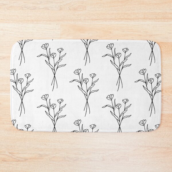 Item preview, Floral Bouquet Line Art | Elegant Wildflower Leafy Stem designed and sold by RachelFCreative.