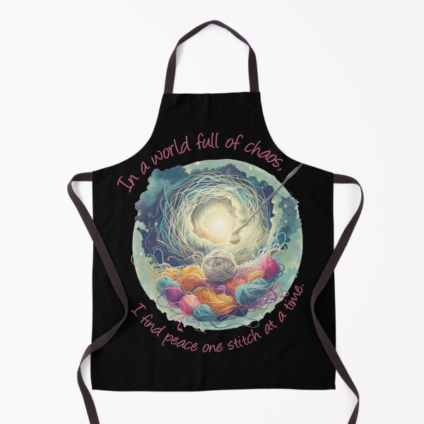 Item preview, Crochet - In a World Full of Chaos, I Find Peace One Stitch At a Time. designed and sold by Marcin Kulka.