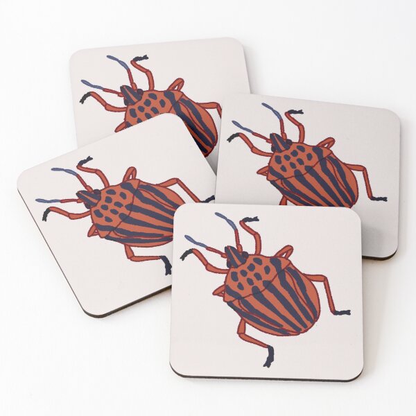 Item preview, Semipunctated Shield Bug (Graphosoma semipunctatum) designed and sold by WaterbugWorks.