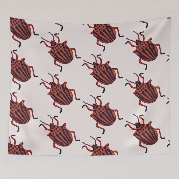 Item preview, Semipunctated Shield Bug (Graphosoma semipunctatum) designed and sold by WaterbugWorks.