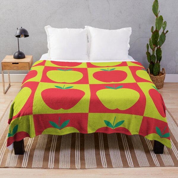 Item preview, Checkered Red and Yellow Apples Pattern designed and sold by Yasminepatterns .