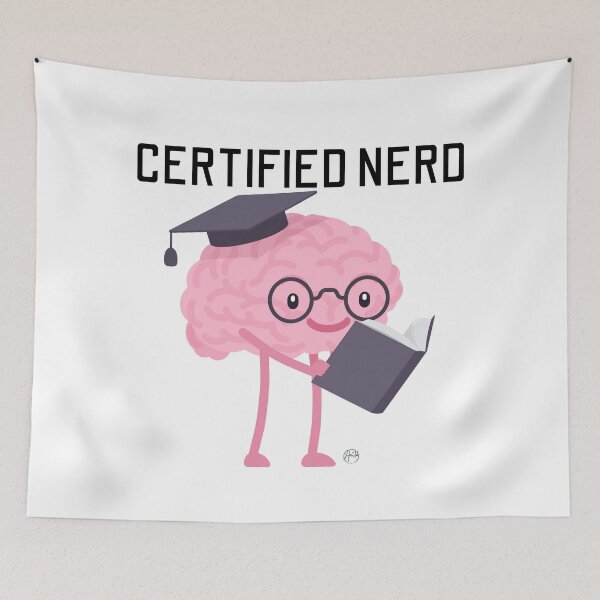 Item preview, Certified Nerd designed and sold by Anita Ohulo.