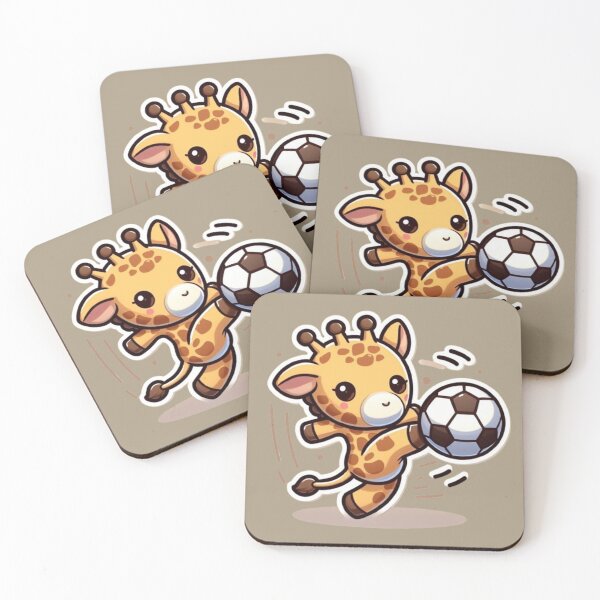 Item preview, Giraffe Goal: Playful Kick Designs designed and sold by StickerStudio27.