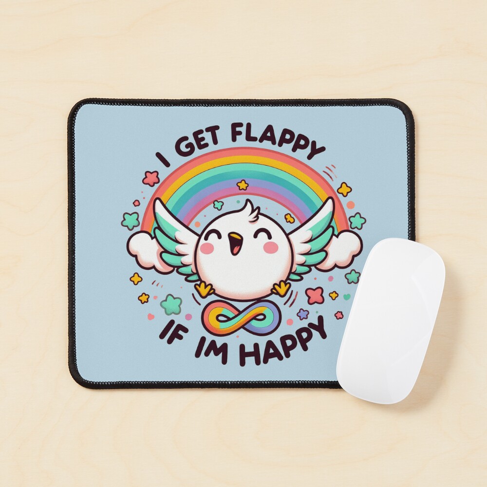 "I get flappy if im happy" Sticker for Sale by Vkinsify | Redbubble