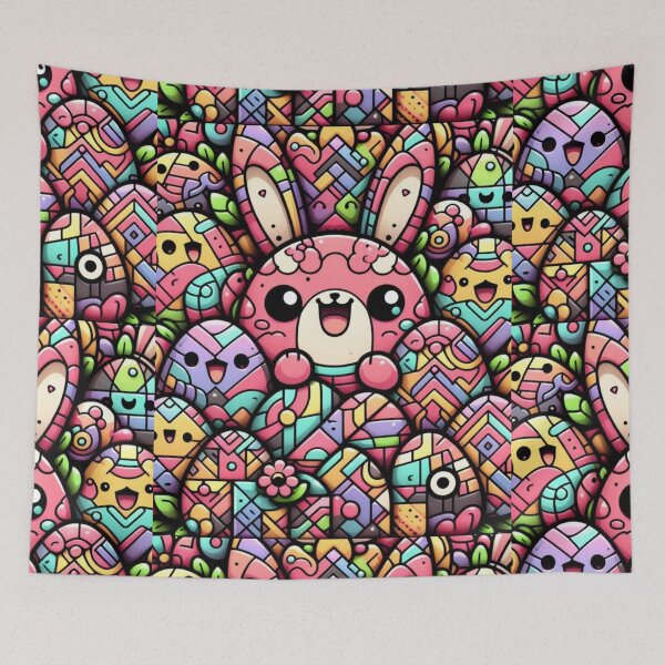 Item preview, Kawaii retro Easter designed and sold by Tw1nsAIArt.
