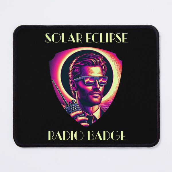 Item preview, Solar Eclipse Radio Badge April 8th Radio Operator Amateur Radio Ham Radio Cool Gifts For Amateur Radio Lovers Radio Operators Amateur Radio Enthusiasts Total Solar Eclipse 2024 Solar Eclipse fans designed and sold by Waves-of-Art.