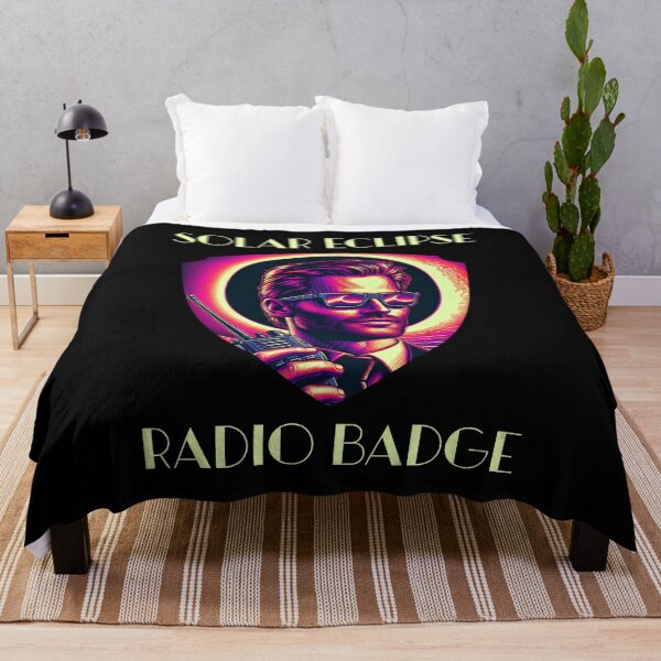 Item preview, Solar Eclipse Radio Badge April 8th Radio Operator Amateur Radio Ham Radio Cool Gifts For Amateur Radio Lovers Radio Operators Amateur Radio Enthusiasts Total Solar Eclipse 2024 Solar Eclipse fans designed and sold by Waves-of-Art.