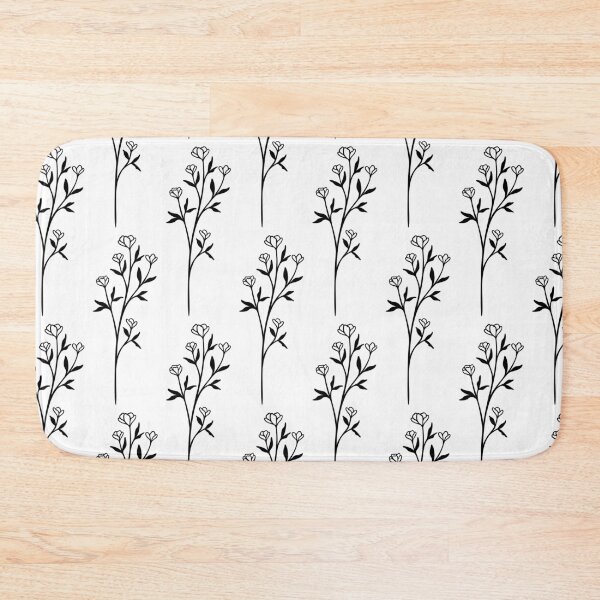 Item preview, Floral Line Art | Elegant Wildflower Leafy Stem designed and sold by RachelFCreative.
