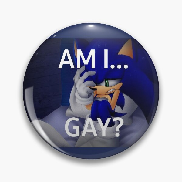 Item preview, Am I Gay Sonic the Hedgehog Meme designed and sold by neogirl.