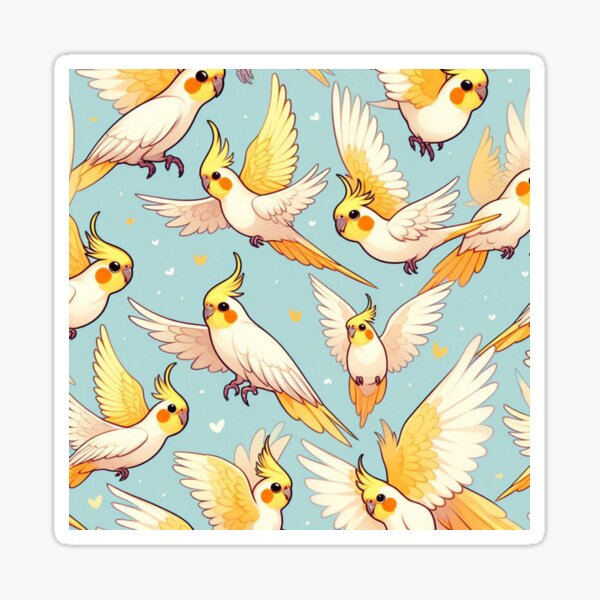 Item preview, Cockatiels Galore pattern  designed and sold by wedad01.