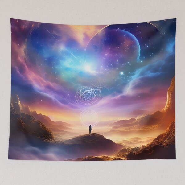 Item preview, Nebulae Whisper Across the Vast Expanse of Space designed and sold by AspirationalArt.
