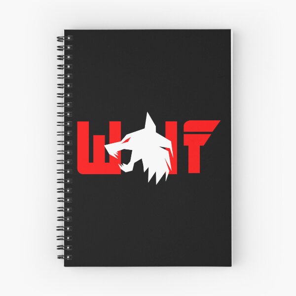Item preview, White wolf with red eyes and red letters designed and sold by the Zarock Shop.