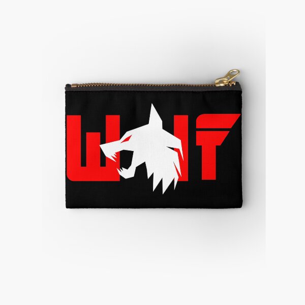 Item preview, White wolf with red eyes and red letters designed and sold by the Zarock Shop.