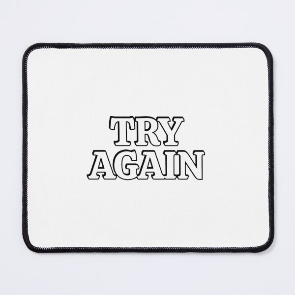 Item preview, Try again - short motivational phrases designed and sold by Inspirationmotivation.