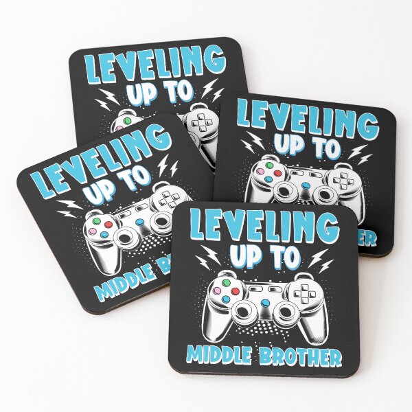 Item preview, Leveling up to Middle Brother, gamer new brother Toddler designed and sold by Dapper-Art.