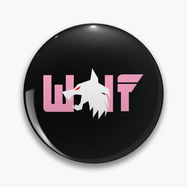 Item preview, White wolf with red eyes and Pink letters designed and sold by the Zarock Shop.