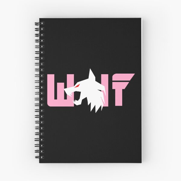 Item preview, White wolf with red eyes and Pink letters designed and sold by the Zarock Shop.
