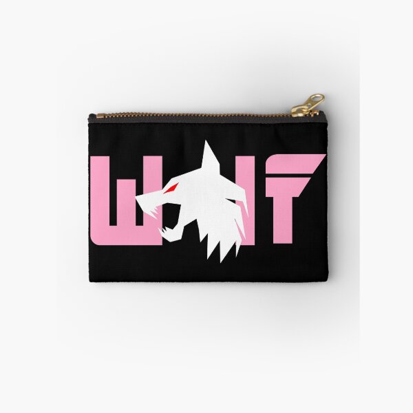 Item preview, White wolf with red eyes and Pink letters designed and sold by the Zarock Shop.